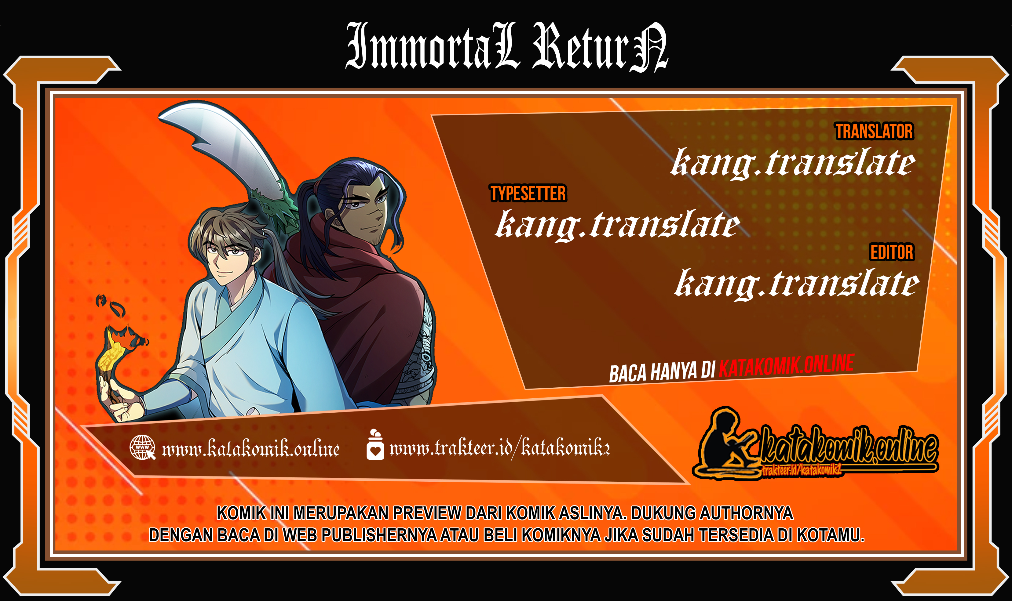 Baca Komik Immortal Return Chapter 02 Gambar 1
