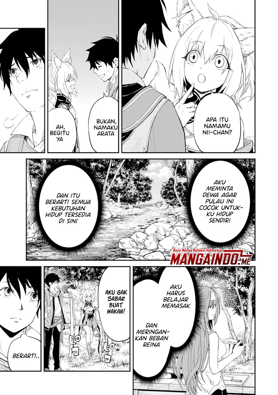 Baca Manga Tensei Shitara Saikyoushutachi ga Sumau Shima Deshita. Kono Shima de Slow Life wo Tanoshimimasu Chapter 02.3 Gambar 2