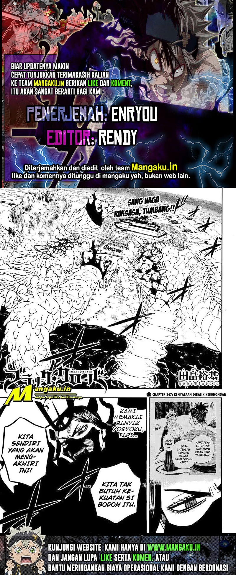 Baca Komik Black Clover Chapter 347 Gambar 1