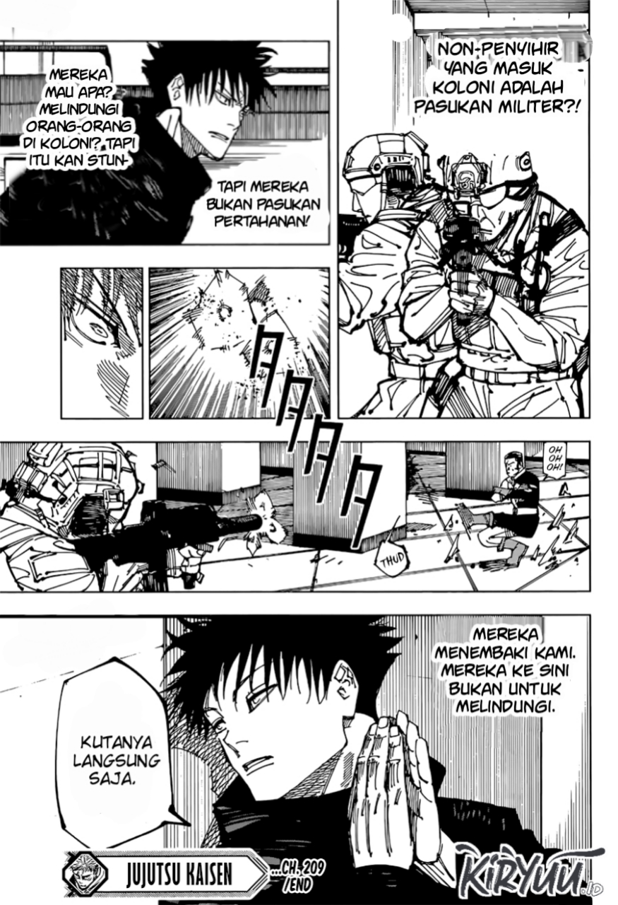 Jujutsu Kaisen Chapter 209 Gambar 20