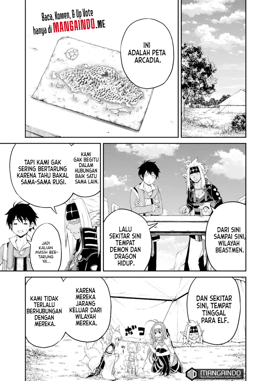Baca Manga Tensei Shitara Saikyoushutachi ga Sumau Shima Deshita. Kono Shima de Slow Life wo Tanoshimimasu Chapter 03.2 Gambar 2