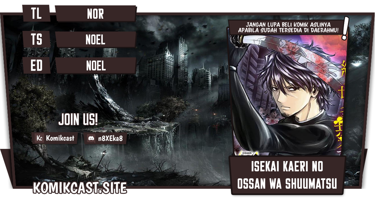 Komik Isekai Kaeri no Ossan wa Shuumatsu de Sekai de Musou Suru Chapter 13 gambar nomor 1