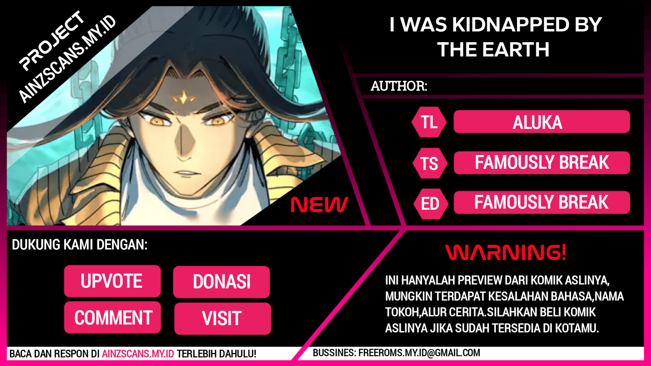Baca Komik I Was Kidnapped by the Earth Chapter 01 Gambar 1