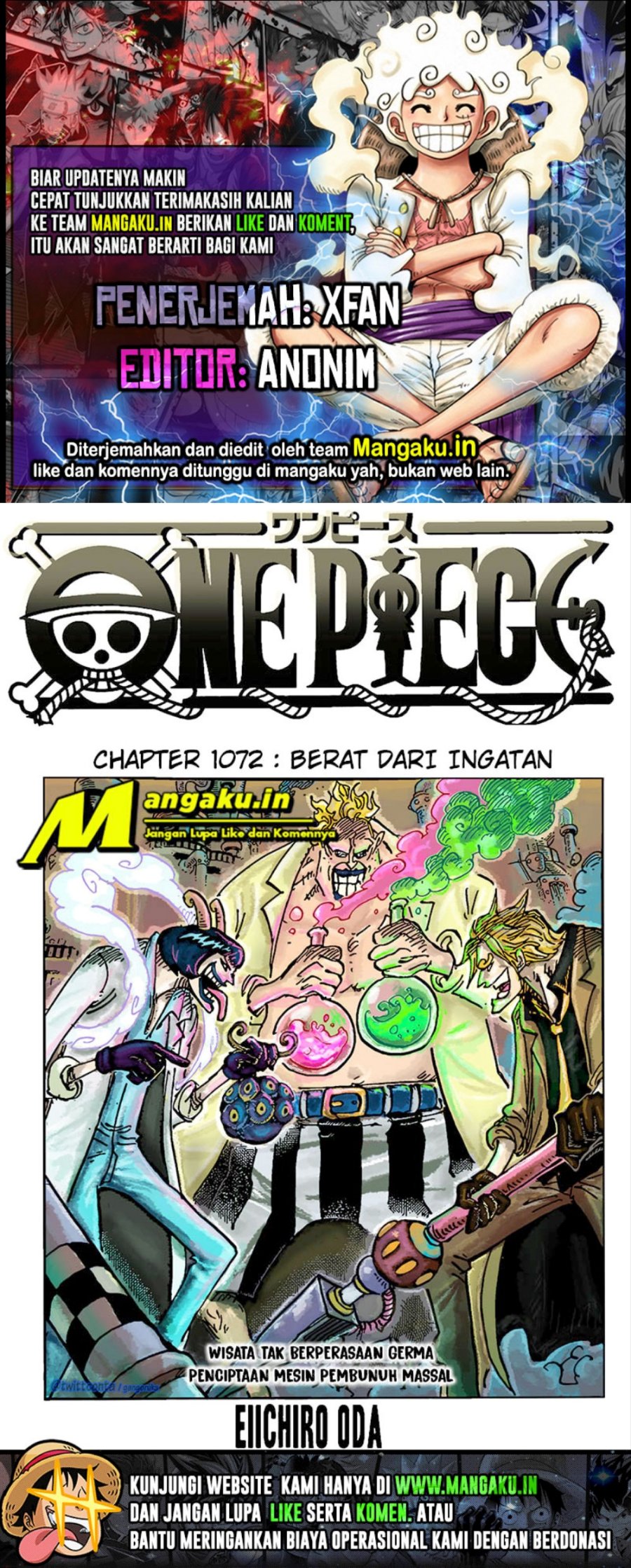 Baca Komik One Piece Chapter 1072 Gambar 1