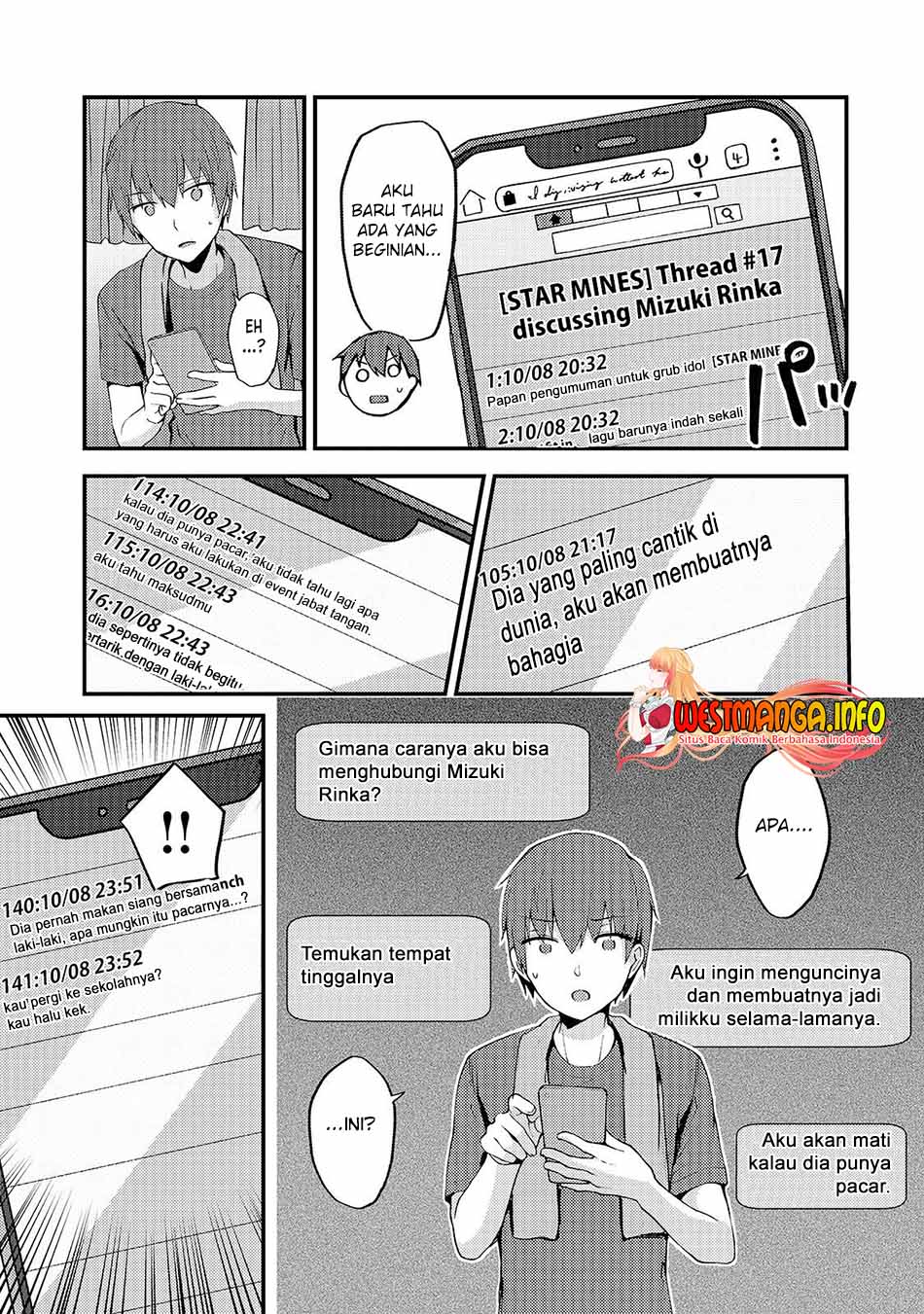 Netoge no Yome ga Ninki Idol datta Chapter 04 Gambar 18