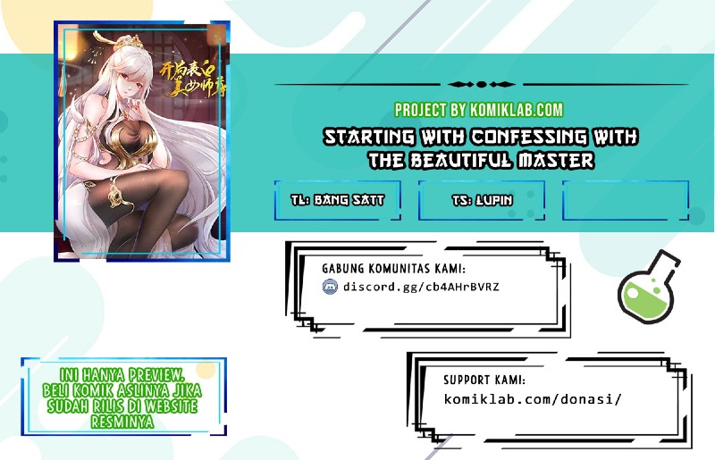 Baca Komik Starting With Confessing With the Beautiful Master Chapter 9 Gambar 1