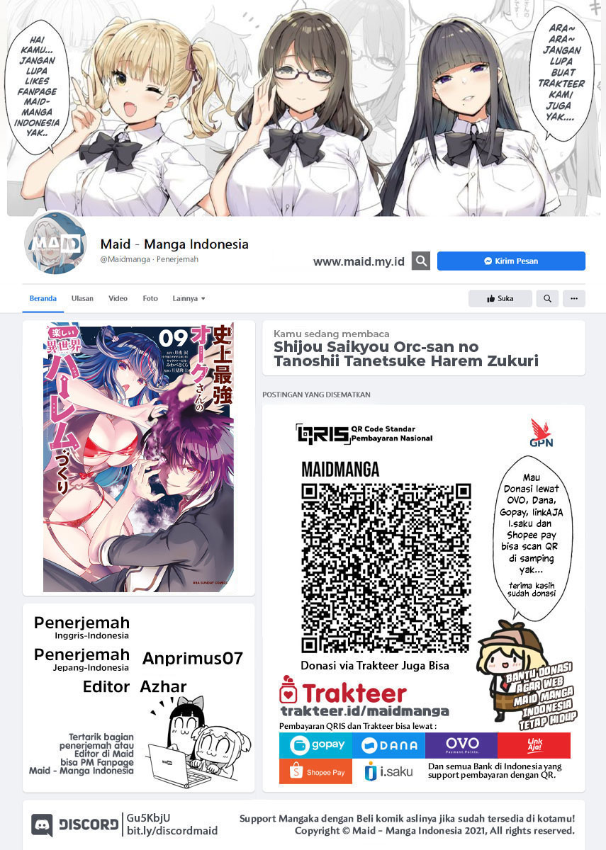 Baca Manga Shijou Saikyou Orc-san no Tanoshii Tanetsuke Harem Zukuri Chapter 94 Gambar 2