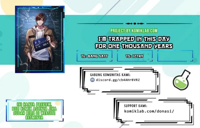 Baca Komik I’m Trapped in This Day for One Thousand Years Chapter 04 Gambar 1