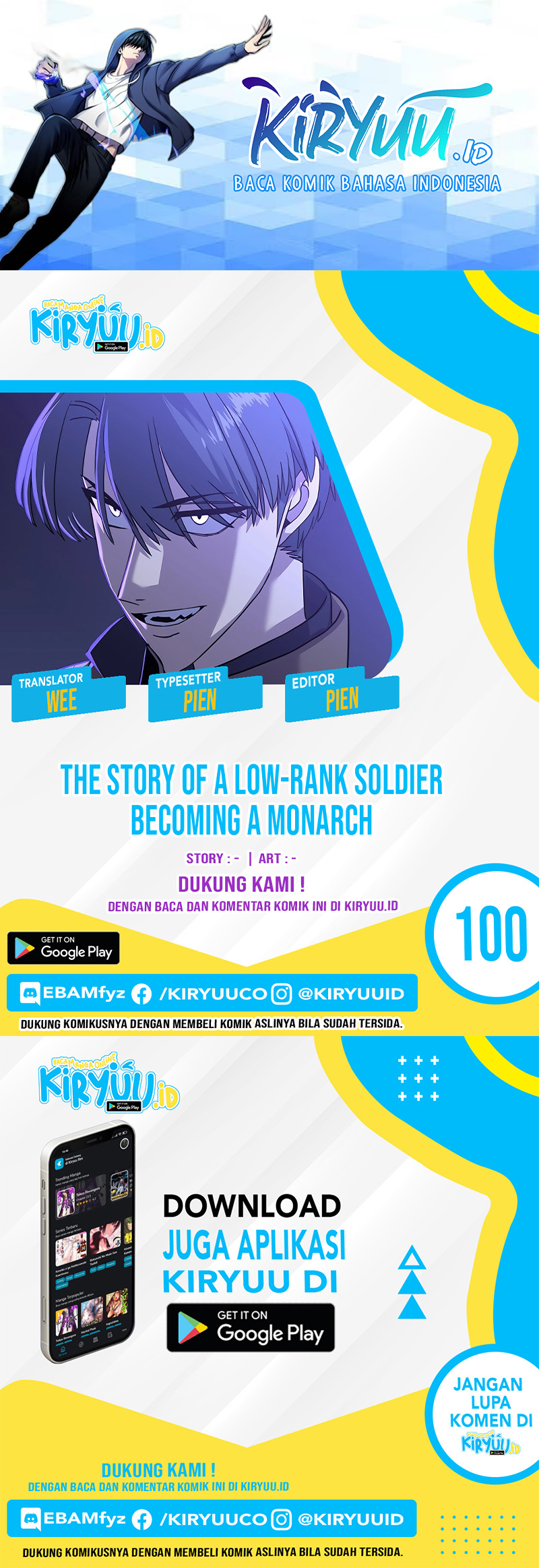 Komik The Story of a Low-Rank Soldier Becoming a Monarch Chapter 100 gambar nomor 1