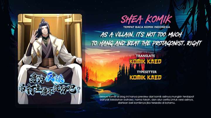 Baca Komik As A Villain, It’s Not Too Much To Hang and Beat The Protagonist, Right Chapter 05 Gambar 1