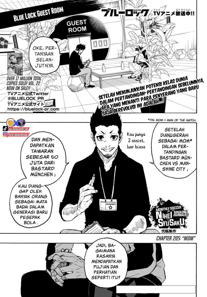 Baca Manga Blue Lock Chapter 205 Gambar 2