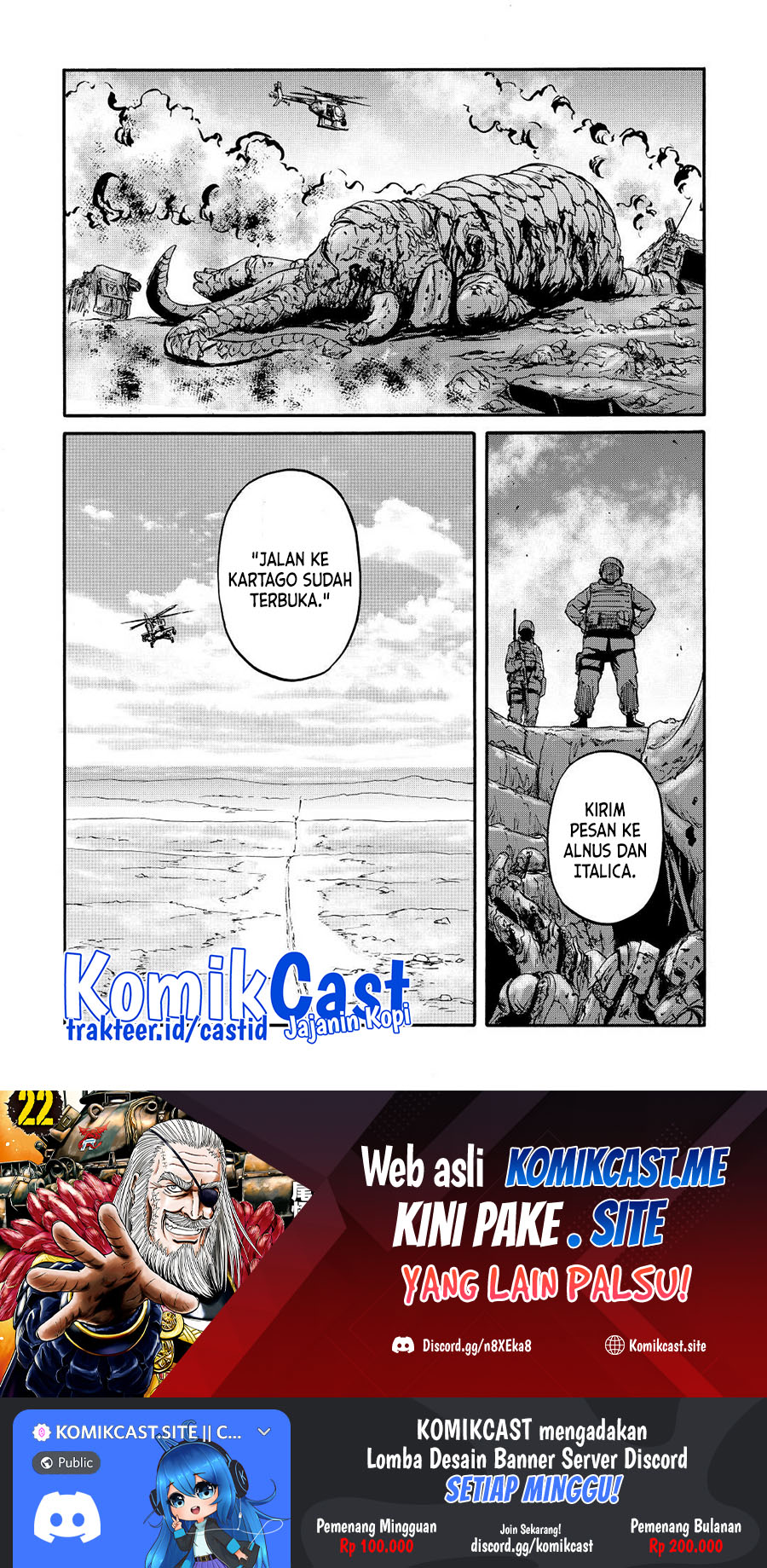Gate – Jietai Kare no Chi nite Kaku Tatakeri Chapter 119 Gambar 34
