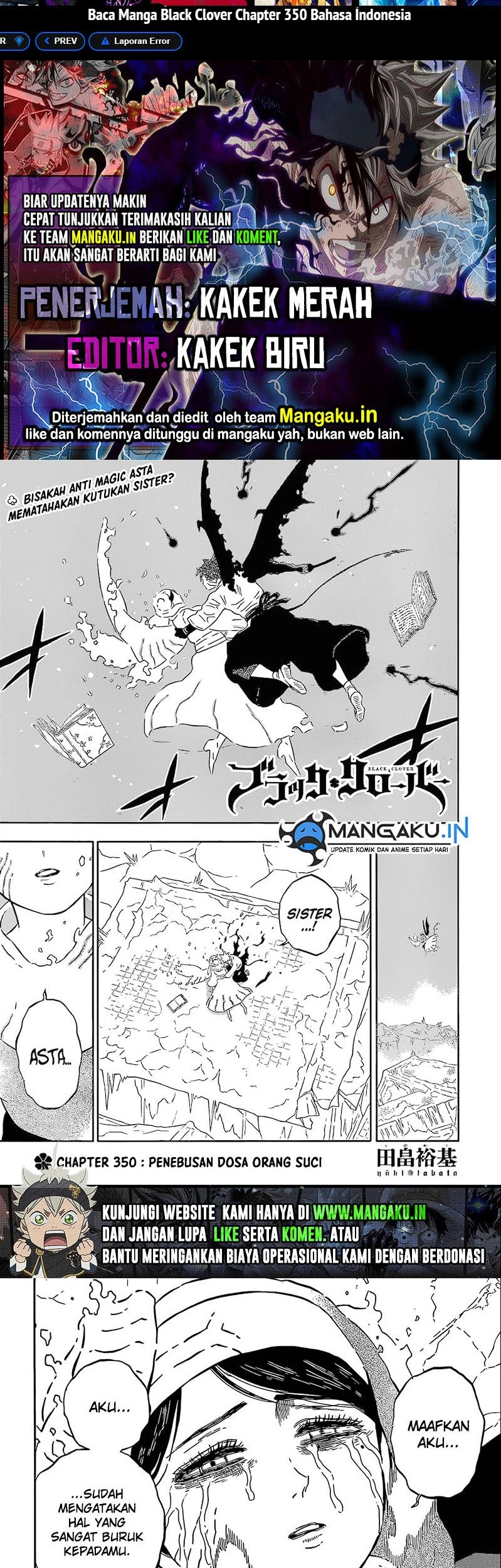 Baca Komik Black Clover Chapter 350 Gambar 1