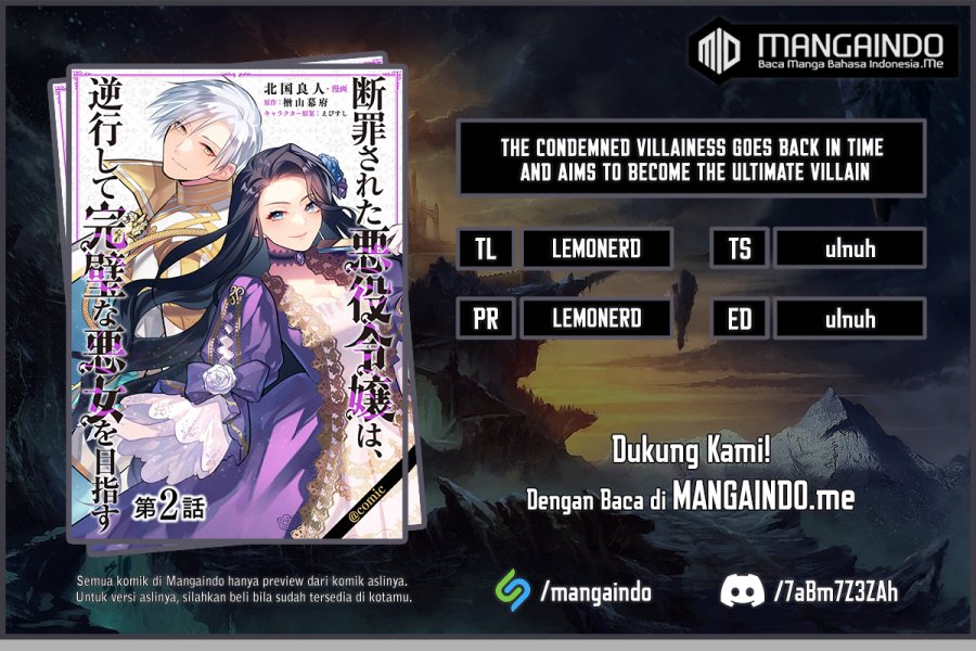 Baca Komik Danzaisareta Akuyaku Reijou wa, Gyakkou shite Kanpeki na Akujo wo Mezasu Chapter 04 Gambar 1