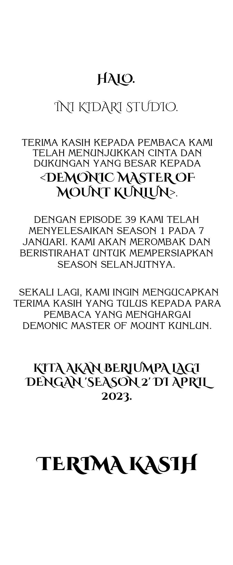 Baca Komik Demonic Master of Mount Kunlun Chapter 39.5 Gambar 1