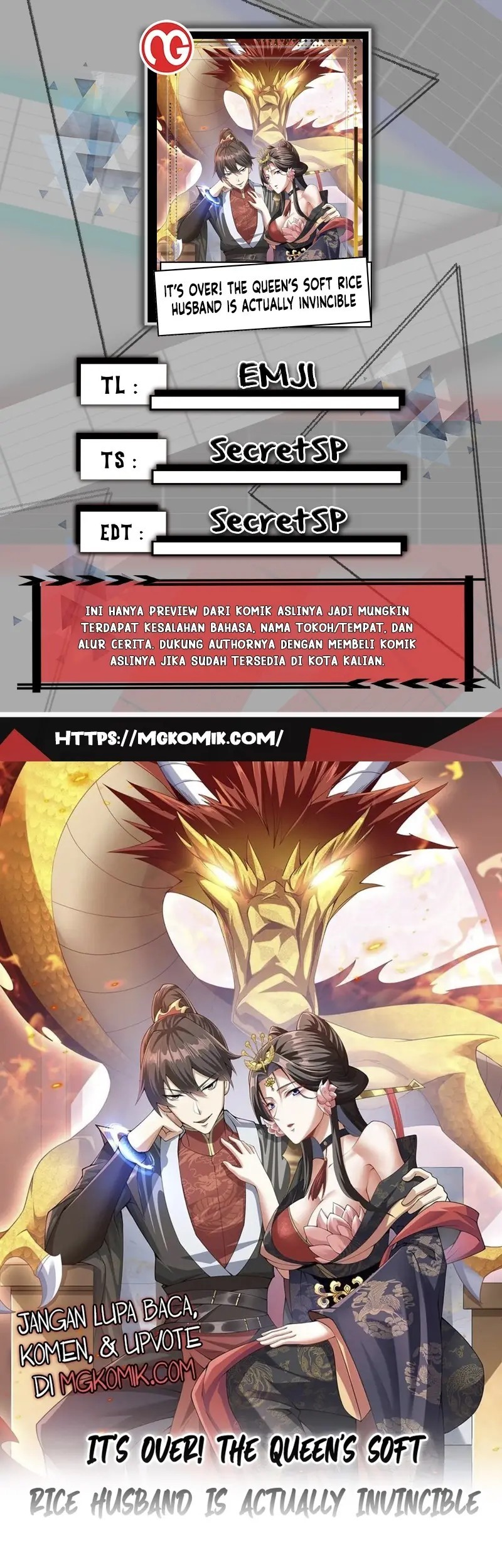 Baca Komik It’s Over! The Queen’s Soft Rice Husband is Actually Invincible Chapter 40 Gambar 1