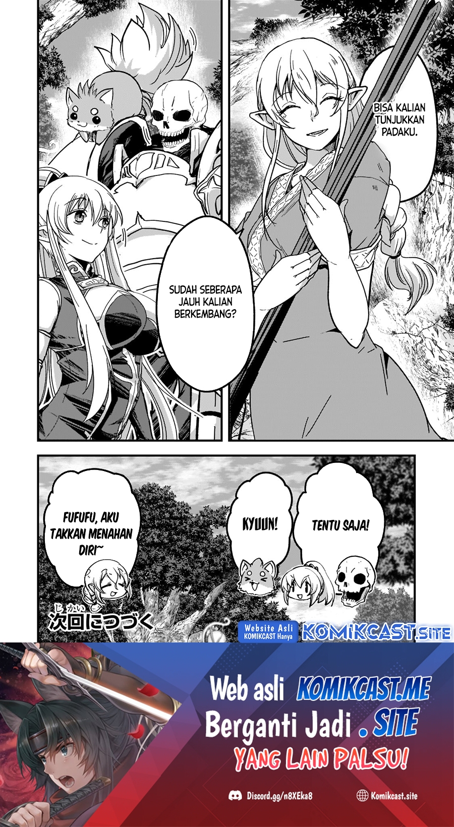 Gaikotsu Kishi-sama, Tadaima Isekai e Odekake-chuu Chapter 55.2 Gambar 18