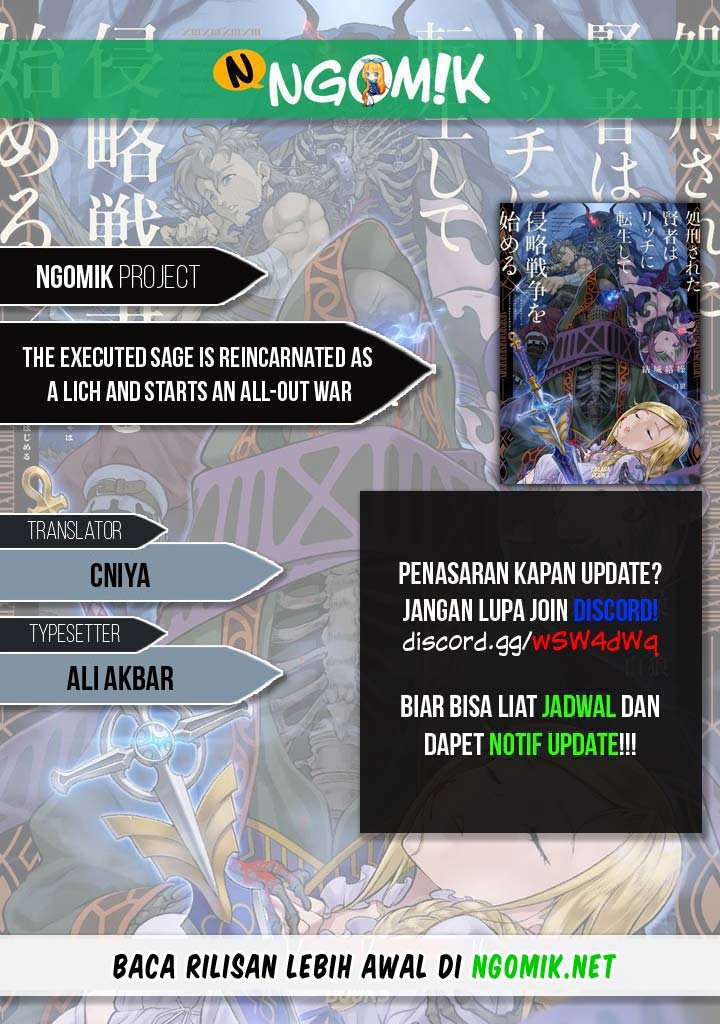 Baca Komik The Executed Sage is Reincarnated as a Lich and Starts an All-Out War Chapter 09.2 Gambar 1