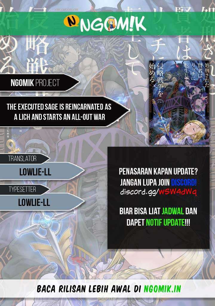 Baca Komik The Executed Sage is Reincarnated as a Lich and Starts an All-Out War Chapter 07.2 Gambar 1