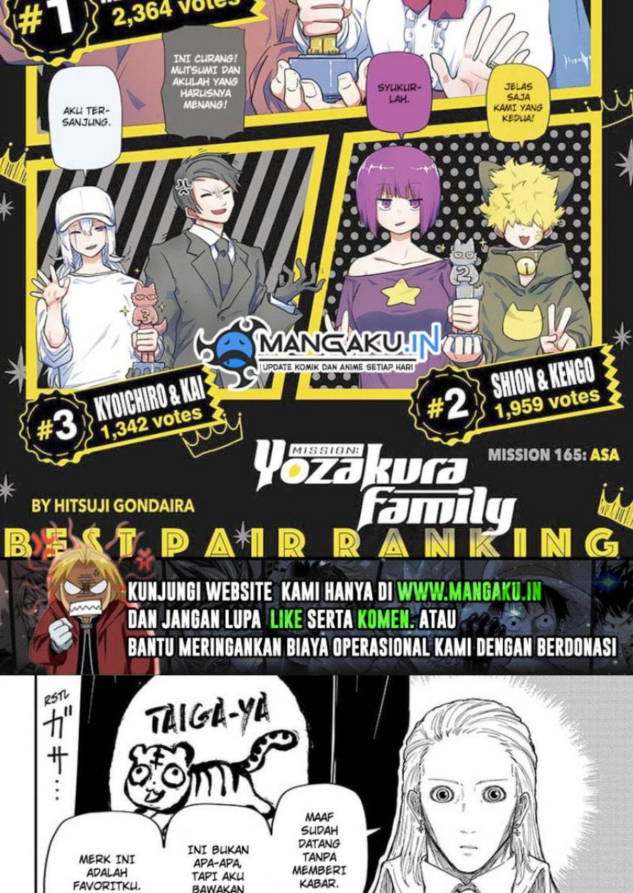 Baca Manga Mission: Yozakura Family Chapter 165 Gambar 2