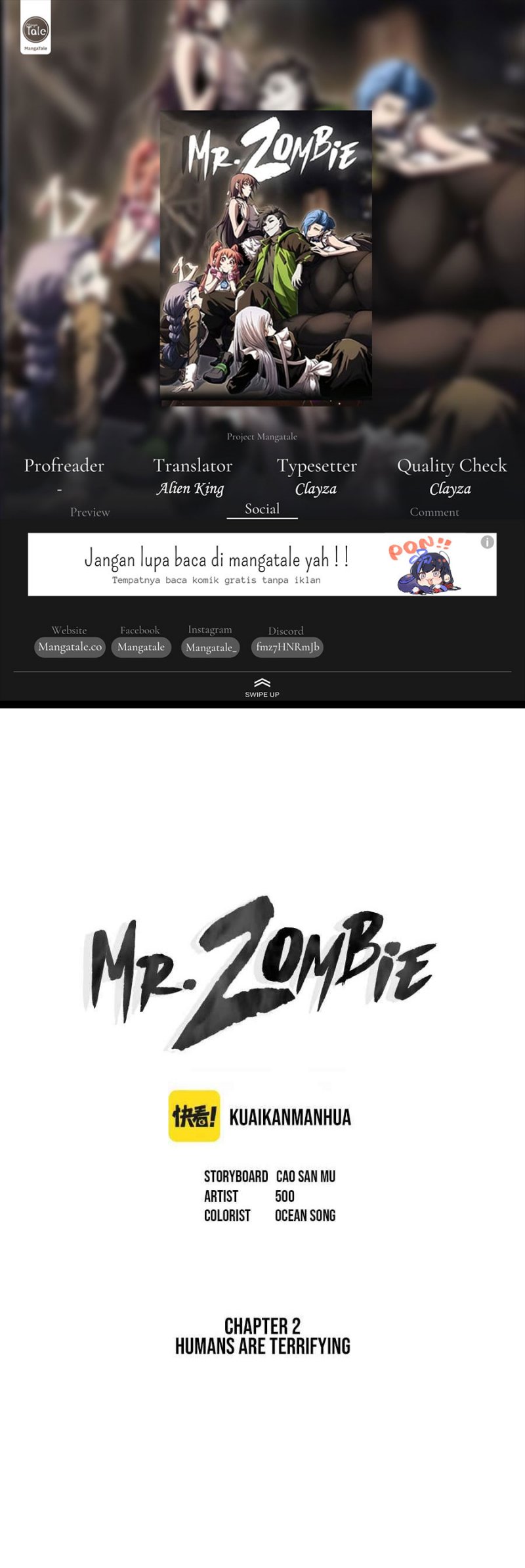 Baca Komik Mr. Zombie Chapter 02 Gambar 1