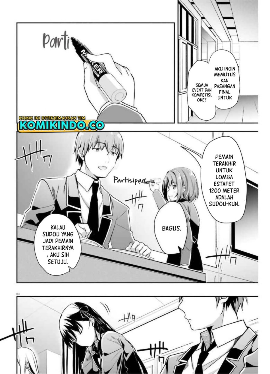 Youkoso Jitsuryoku Shijou Shugi no Kyoushitsu e Chapter 63 Gambar 4