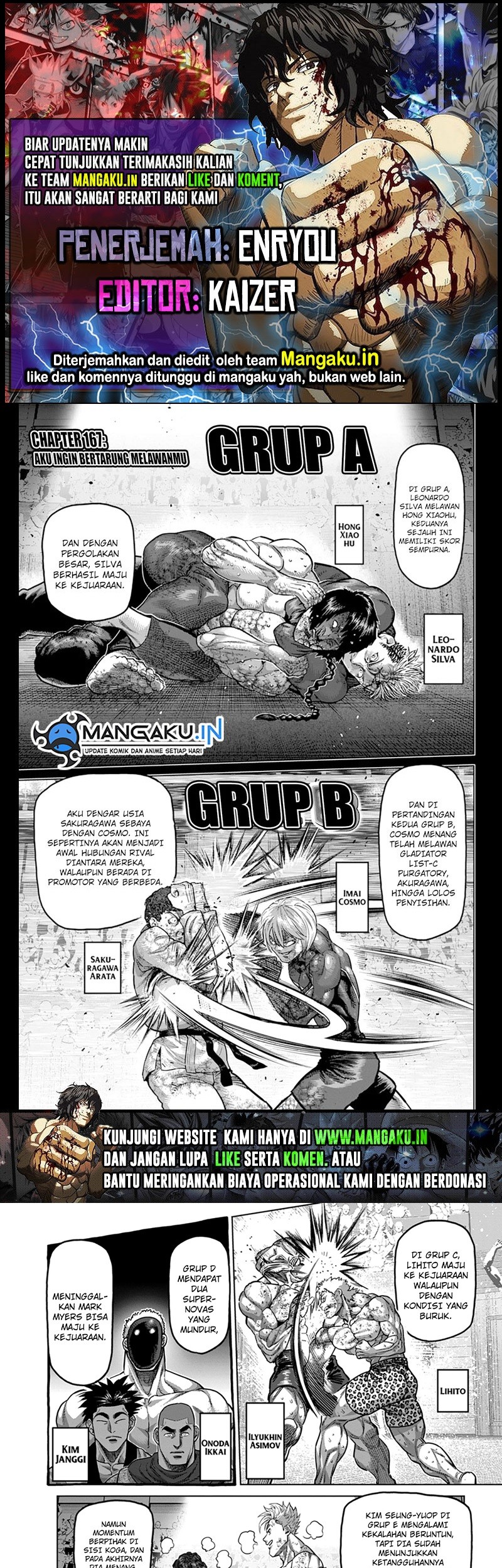 Baca Komik Kengan Omega Chapter 167 Gambar 1