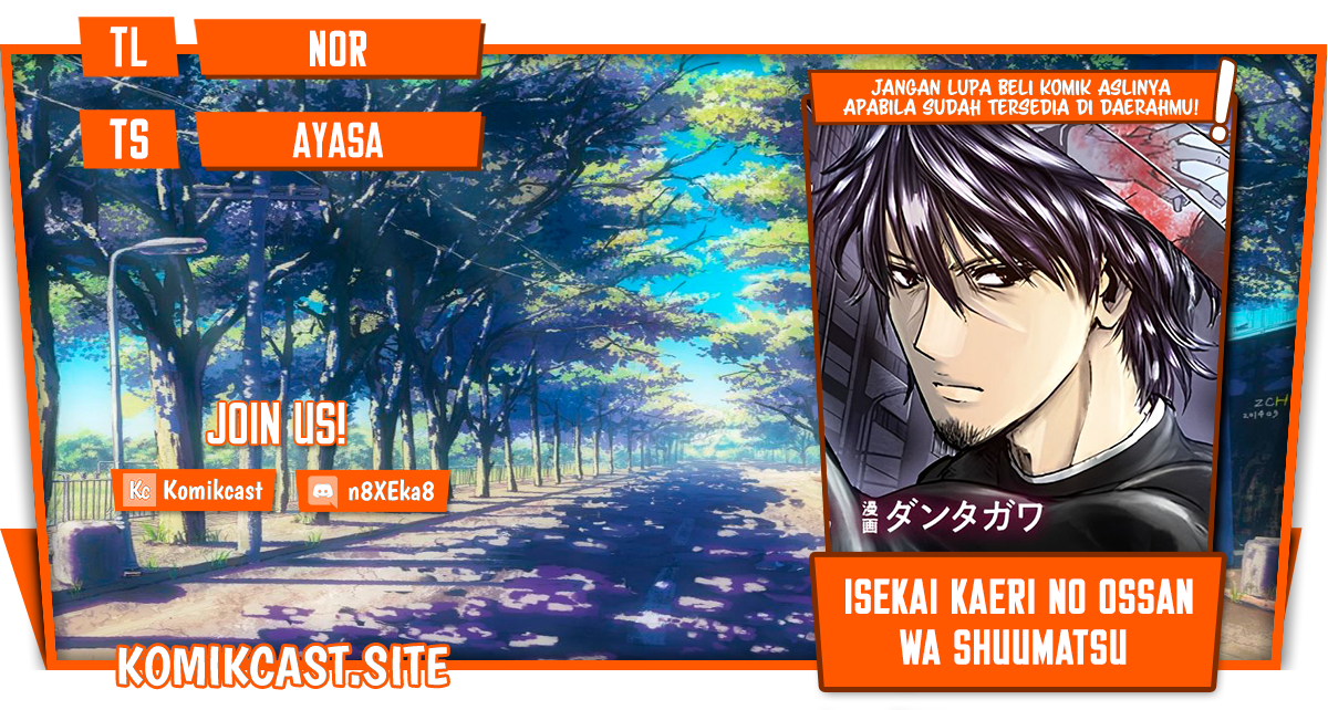 Komik Isekai Kaeri no Ossan wa Shuumatsu de Sekai de Musou Suru Chapter 14 gambar nomor 1