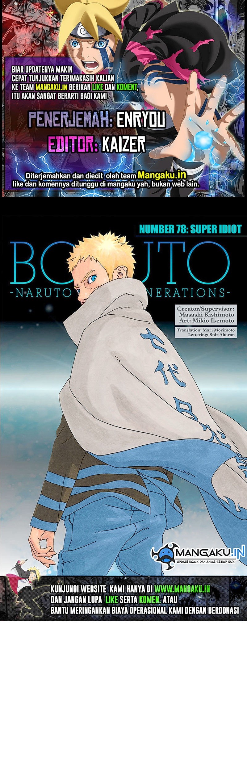 Baca Komik Boruto Chapter 78 Gambar 1