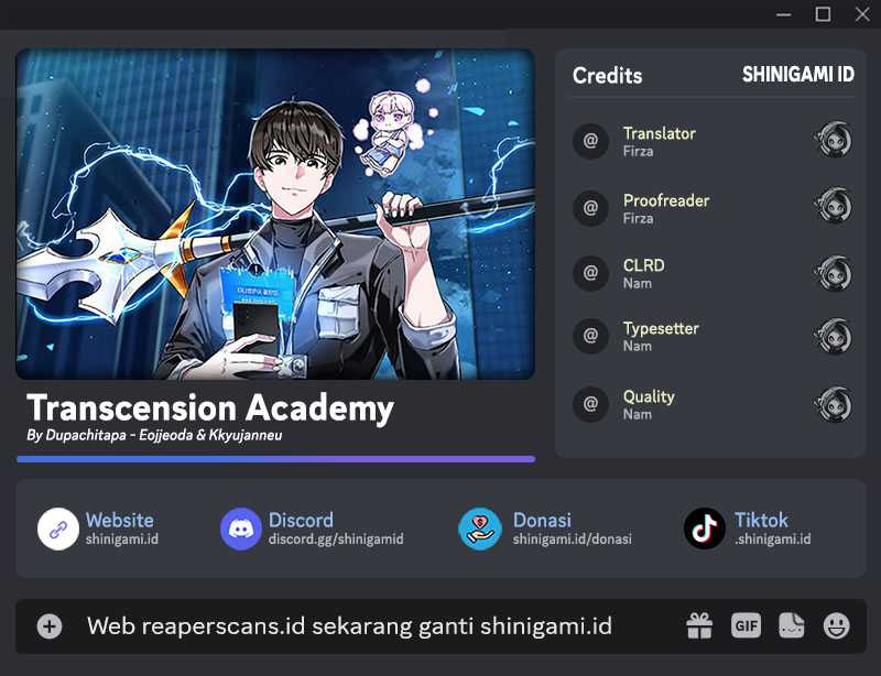 Baca Komik Transcension Academy Chapter 44 Gambar 1