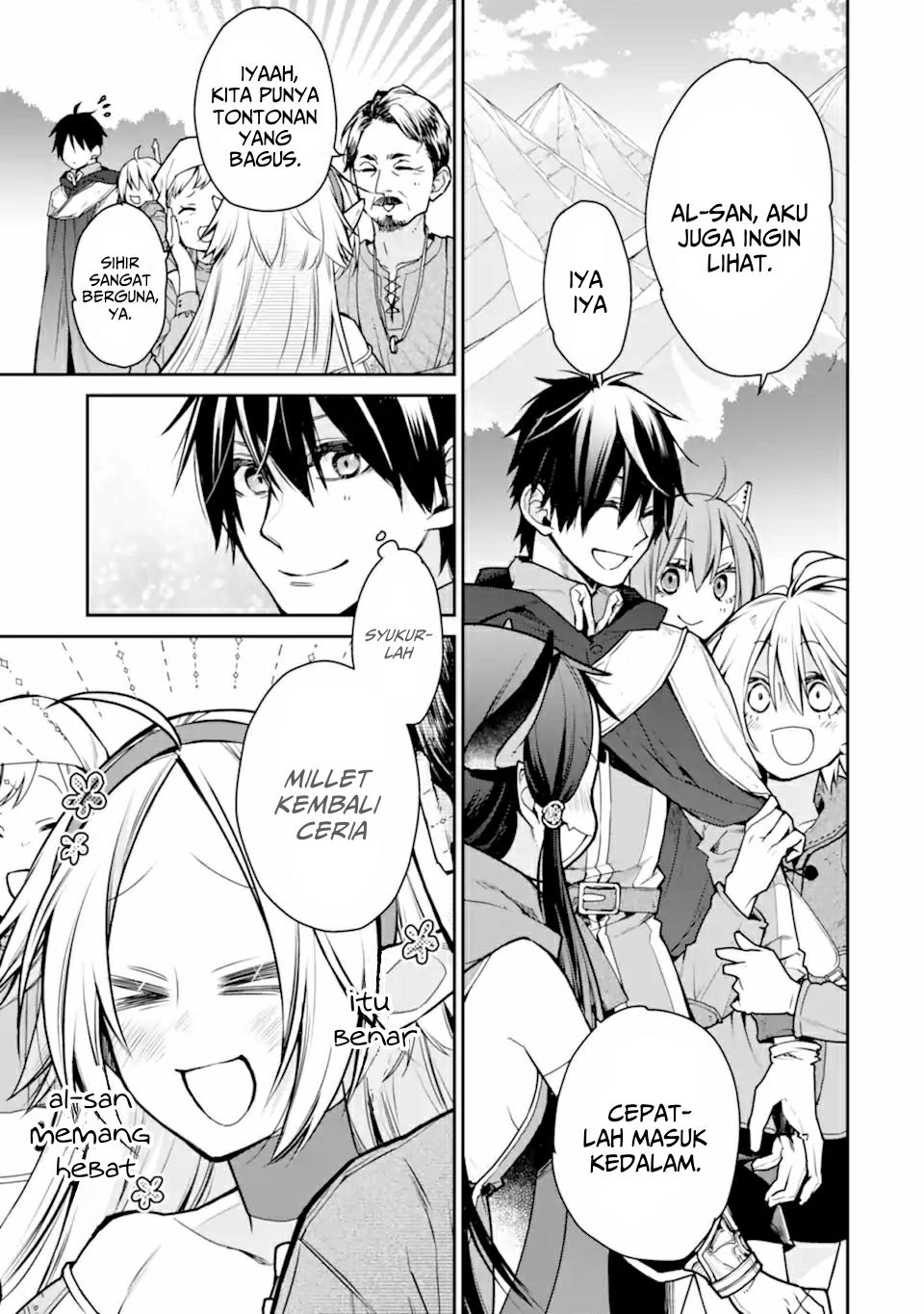 Saikyou no Madoshi. Hisa ni Ya wo Ukete Shimatta no de Inaka no Eihei ni Naru Chapter 28.1 Gambar 4