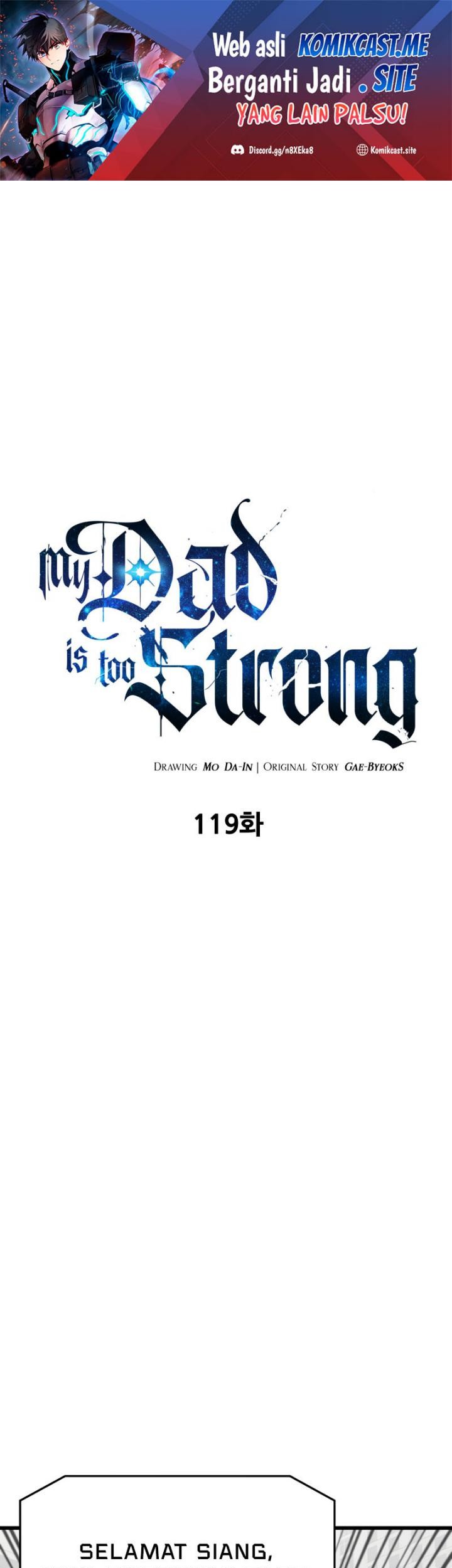 Baca Manhwa My Dad Is Too Strong Chapter 119 Gambar 2