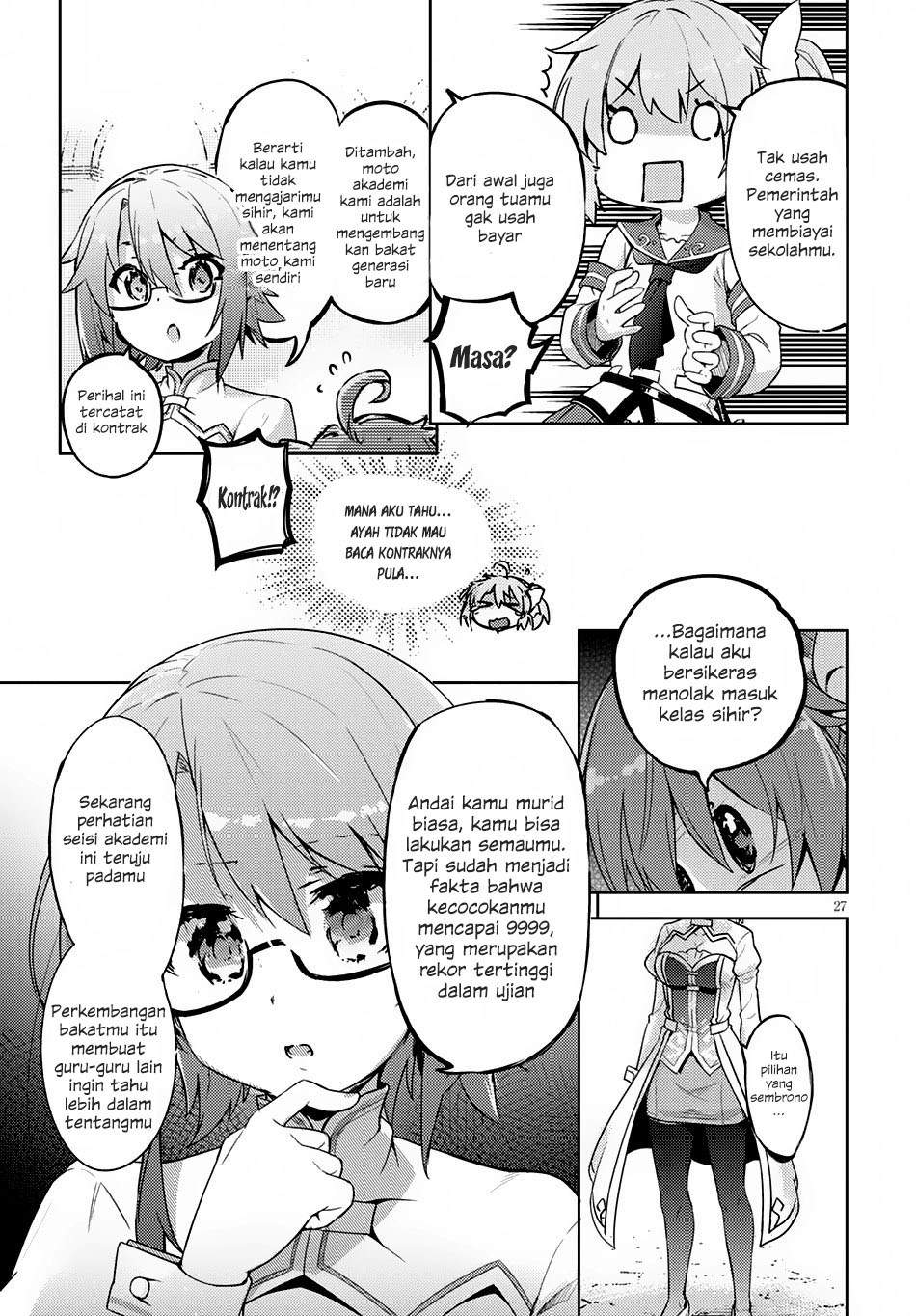 Kenshi wo Mezashite Nyuugaku shita no ni Mahou Tekisei 9999 nan desu kedo!? Chapter 01 Gambar 30
