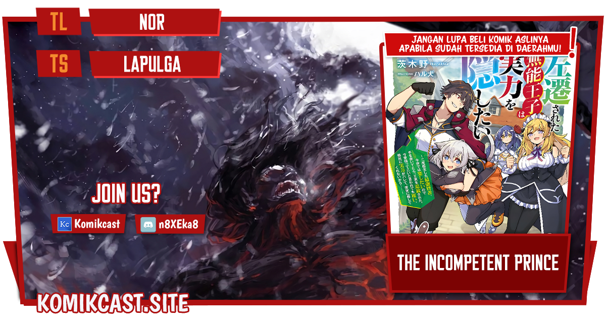 Komik The Incompetent Prince Who Has Been Banished Wants To Hide His Abilities Chapter 09 gambar nomor 1