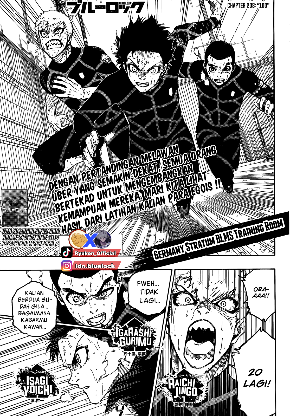 Baca Manga Blue Lock Chapter 208 Gambar 2