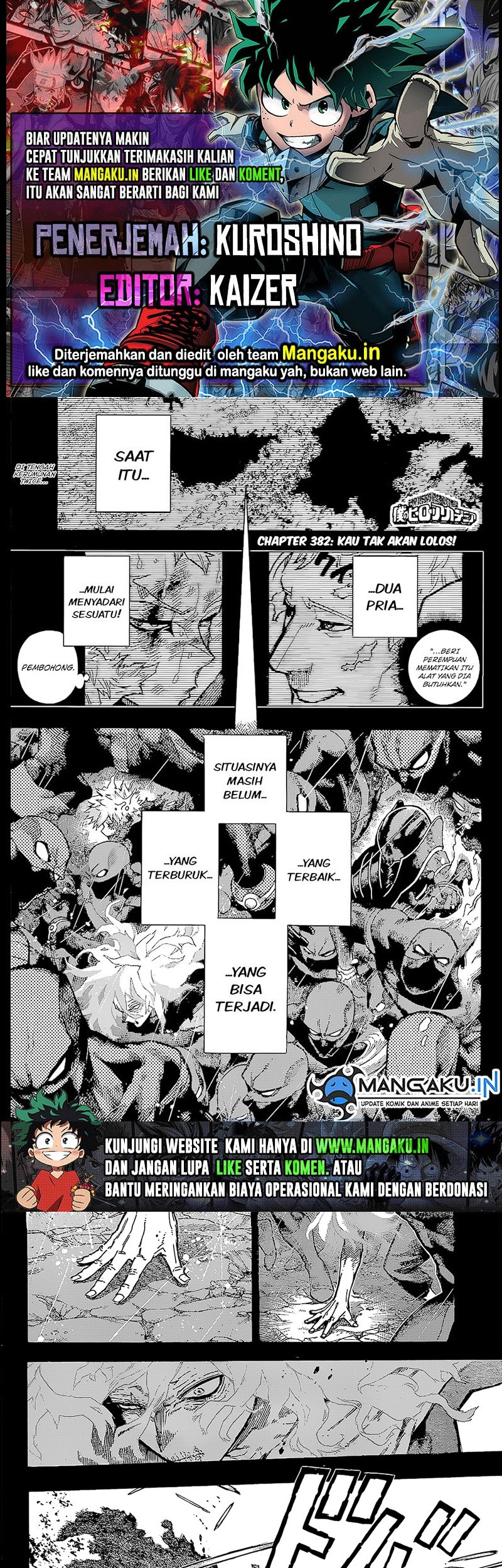 Baca Komik Boku no Hero Academia Chapter 382 Gambar 1
