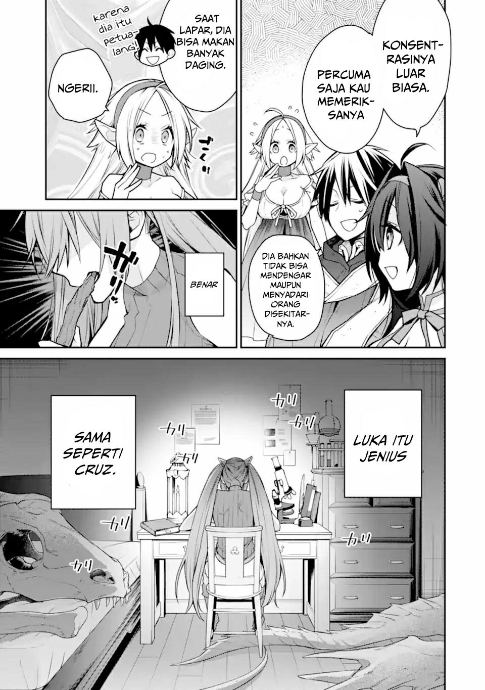 Saikyou no Madoshi. Hisa ni Ya wo Ukete Shimatta no de Inaka no Eihei ni Naru Chapter 29.2 Gambar 43