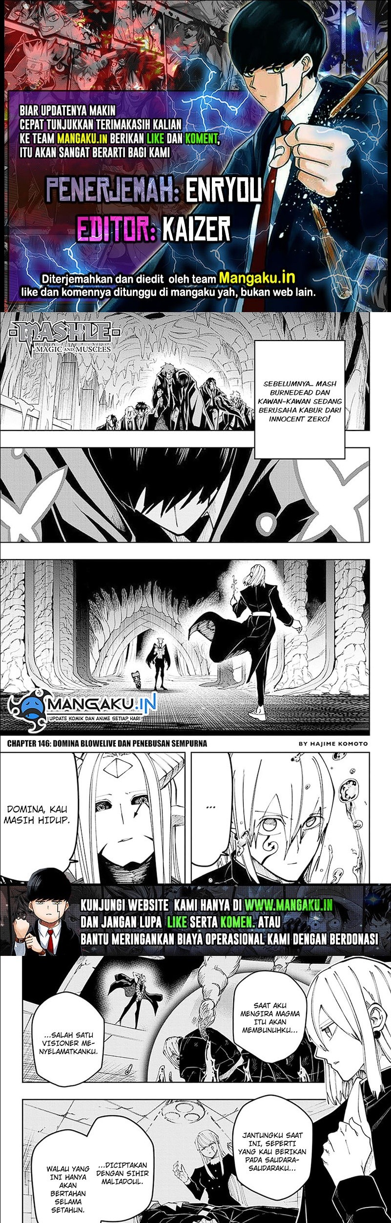 Baca Komik Mashle: Magic and Muscles Chapter 146 Gambar 1
