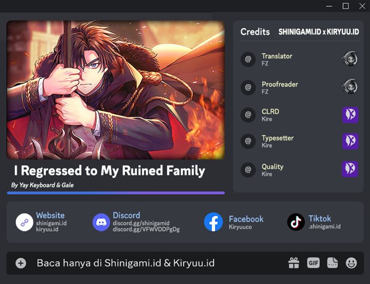 Baca Komik I Regressed to My Ruined Family Chapter 35 Gambar 1