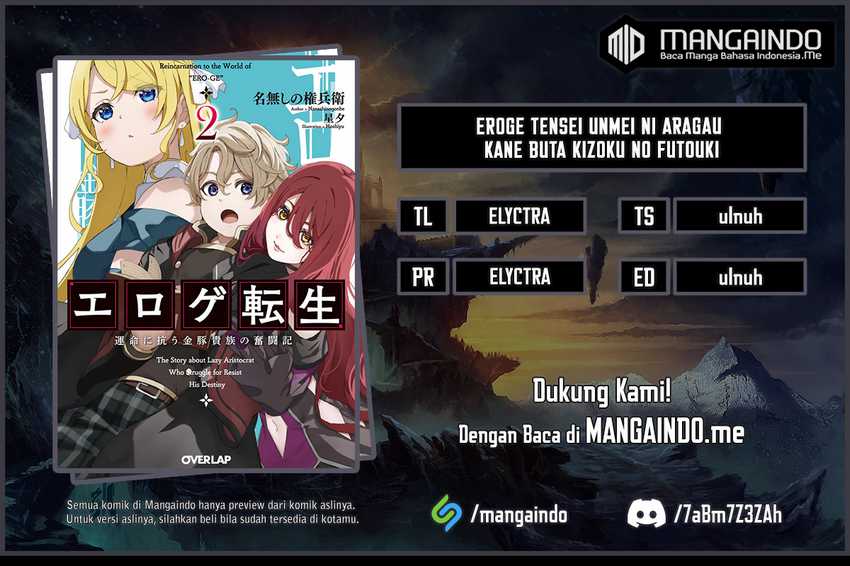 Baca Komik Eroge Tensei Unmei ni Aragau Kane Buta Kizoku no Funtouki Chapter 03 Gambar 1