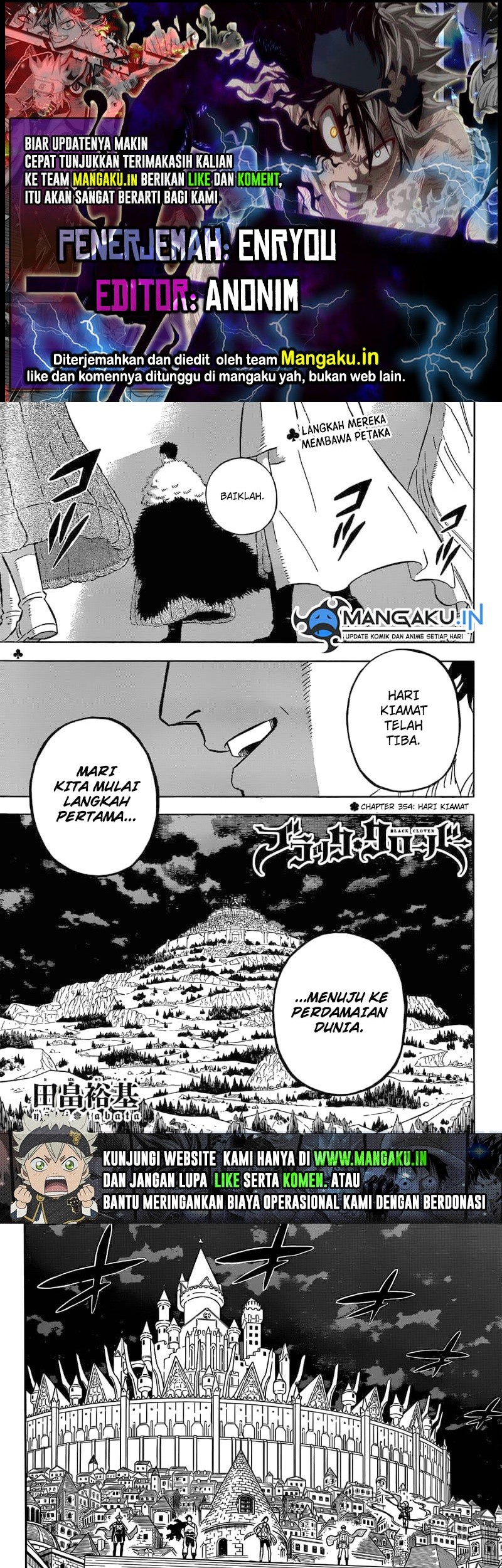 Baca Komik Black Clover Chapter 354 Gambar 1