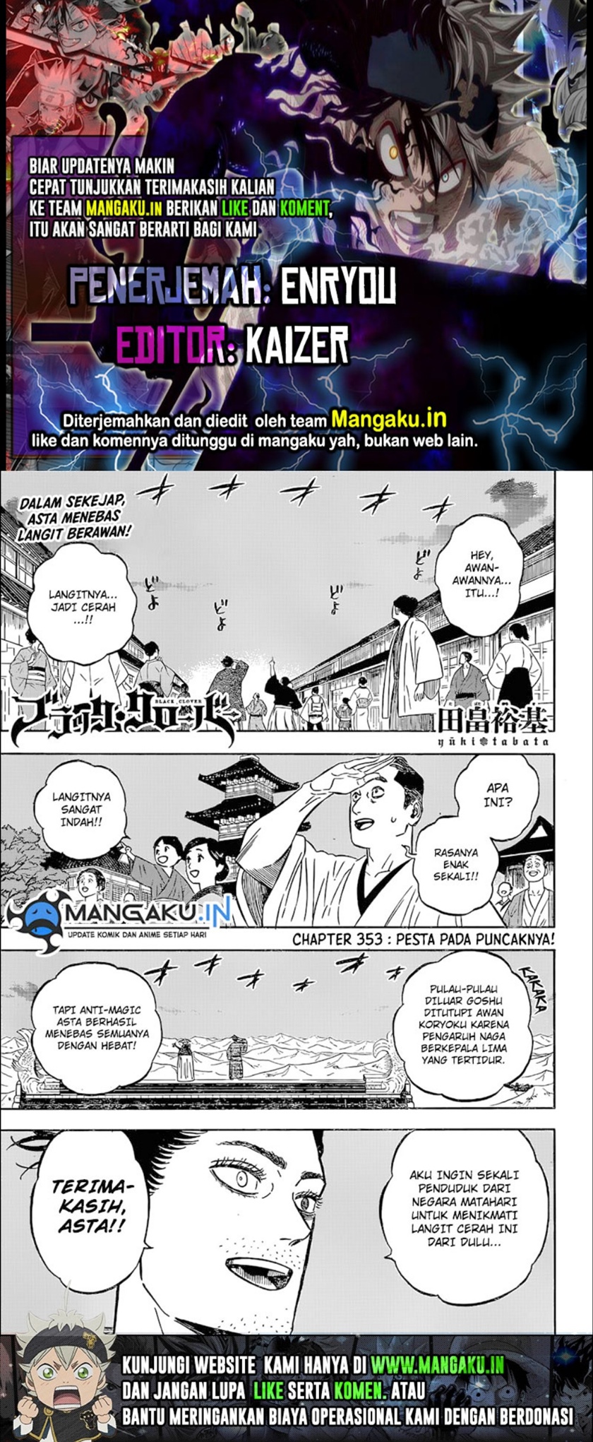 Baca Komik Black Clover Chapter 353 Gambar 1