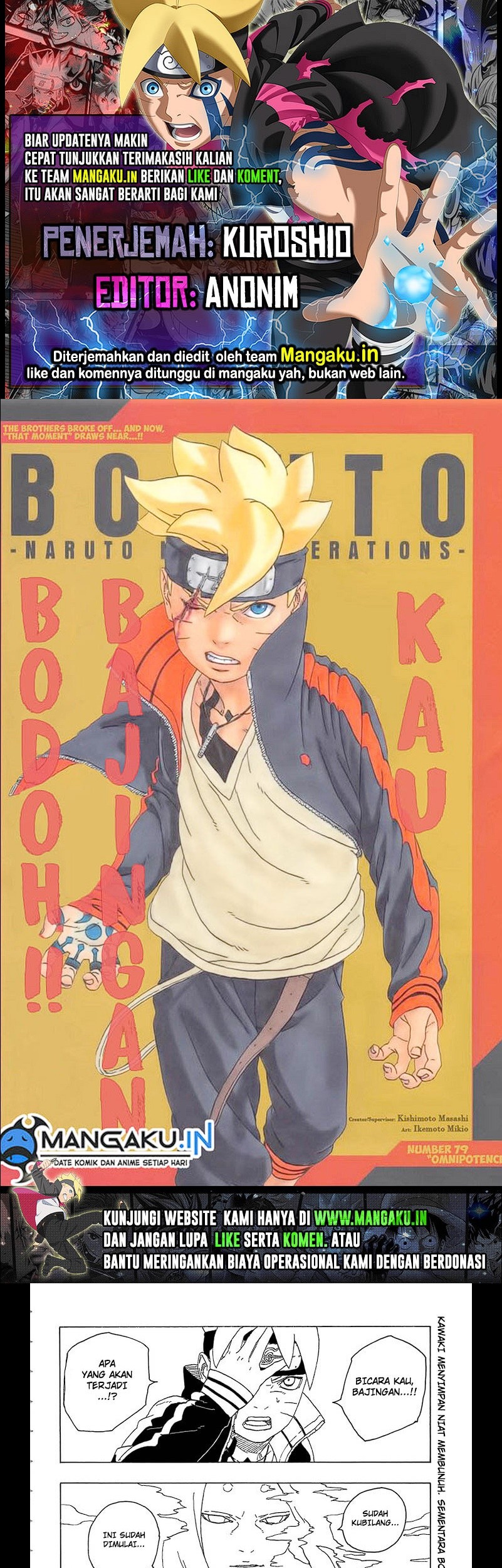 Baca Komik Boruto Chapter 79 Gambar 1