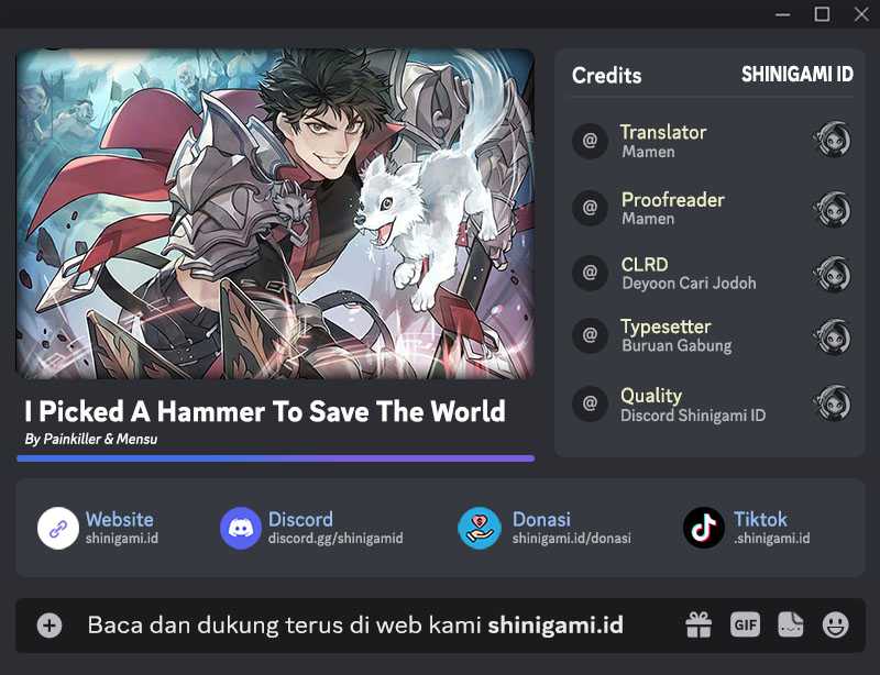 Baca Komik I Picked A Hammer To Save The World Chapter 20 Gambar 1