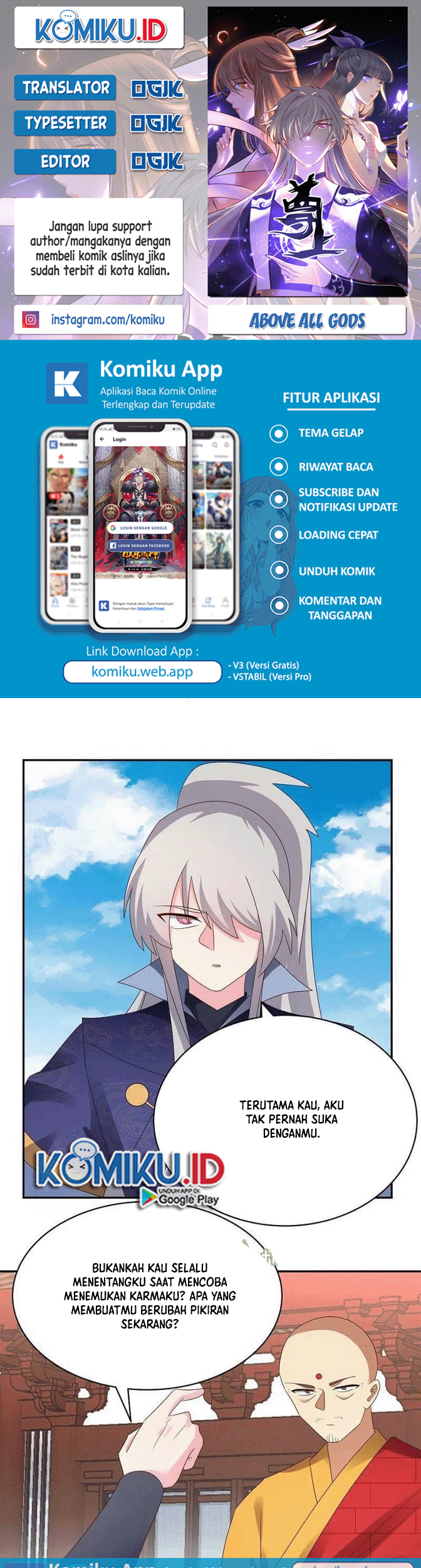 Komik Above All Gods Chapter 351 gambar nomor 1