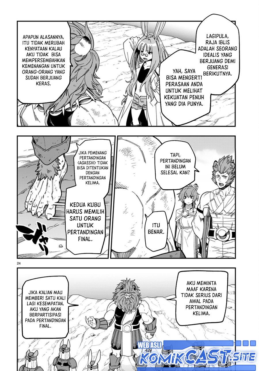 Konjiki no Moji Tsukai: Yuusha Yonin ni Makikomareta Unique Cheat Chapter 90 Gambar 23