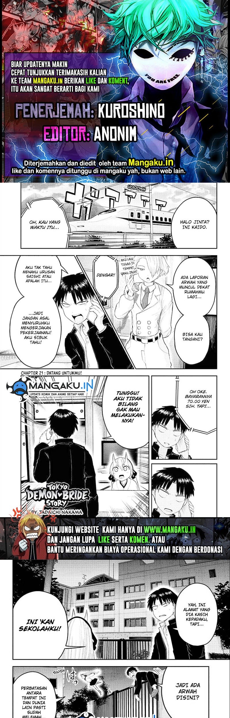 Baca Komik Dai Tokyo Oniyome-den Chapter 21 Gambar 1
