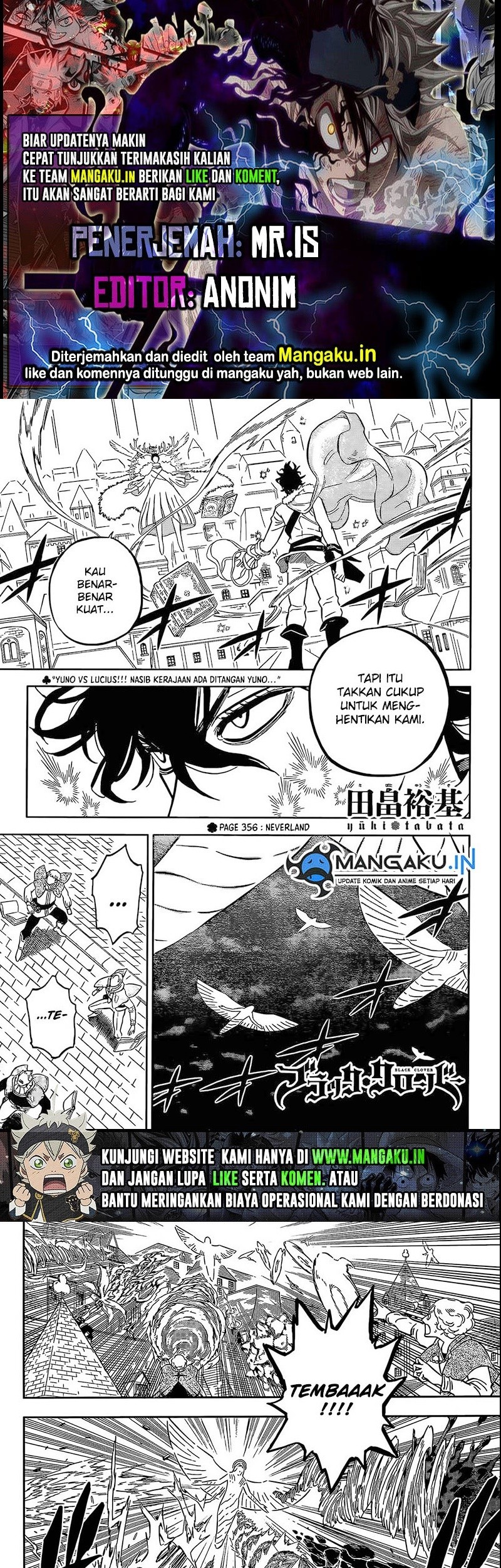 Baca Komik Black Clover Chapter 356 Gambar 1