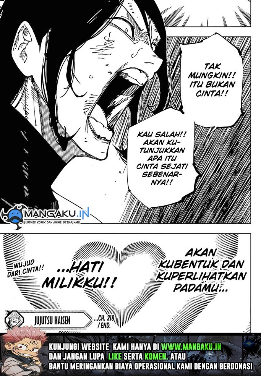 Jujutsu Kaisen Chapter 218 Gambar 20