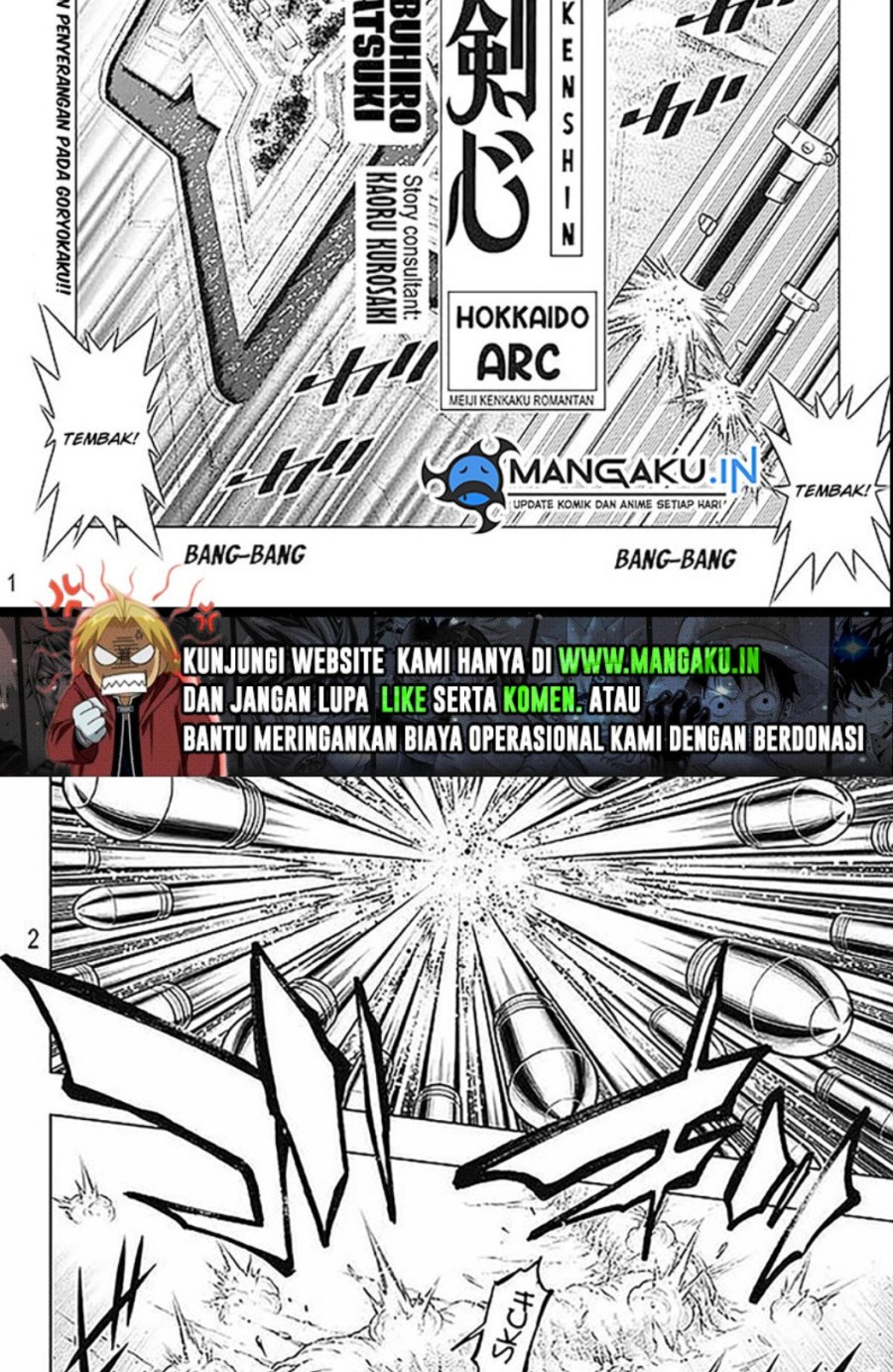 Baca Manga Rurouni Kenshin: Meiji Kenkaku Romantan – Hokkaido-hen Chapter 50 Gambar 2